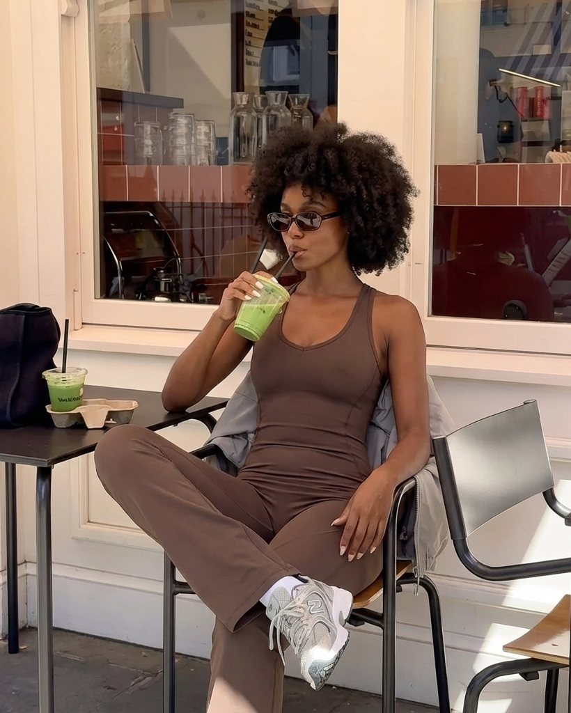 COFFEE JASMINE – ELEGANT FITNESS BODYSUIT