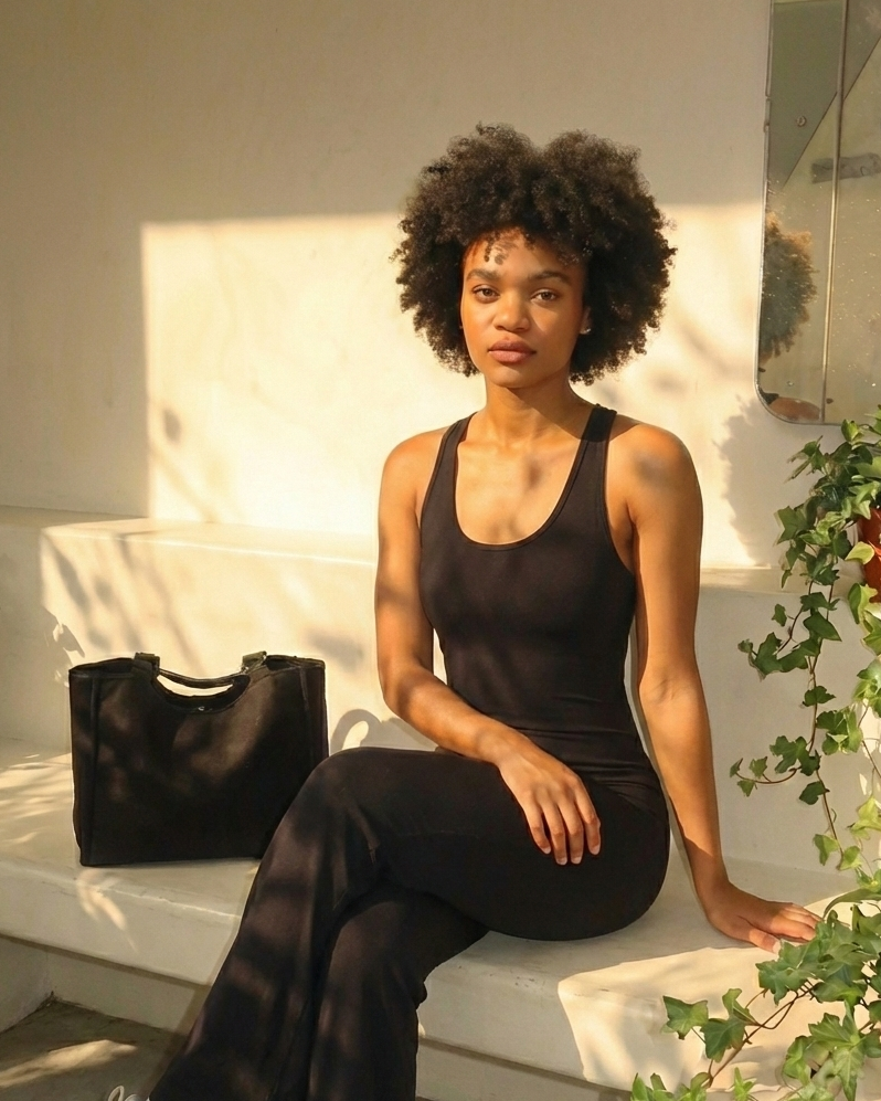 BLACK JASMINE – ELEGANT FITNESS BODYSUIT