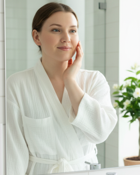 WHITE MILLIE – COTTON HOME SPA ROBE