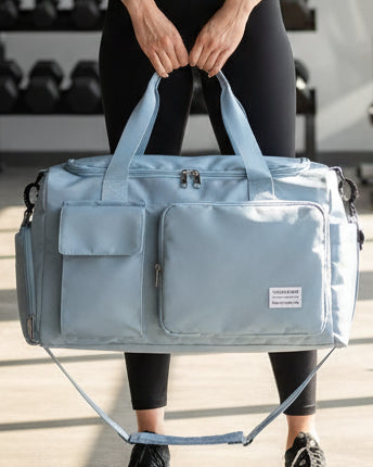 BLUE LILIES – STYLISH SPORTS FITNESS BAG