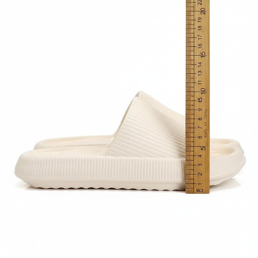 WHITE DANDELION – EVA PLATFORM SLIPPERS