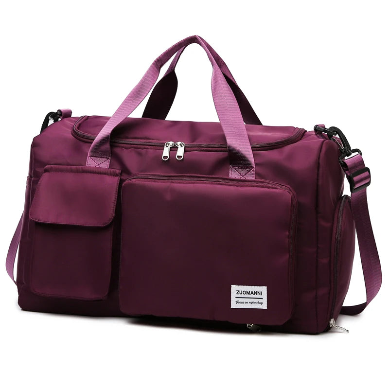 BURGUNDY LILIES – STYLISH SPORTS FITNESS BAG