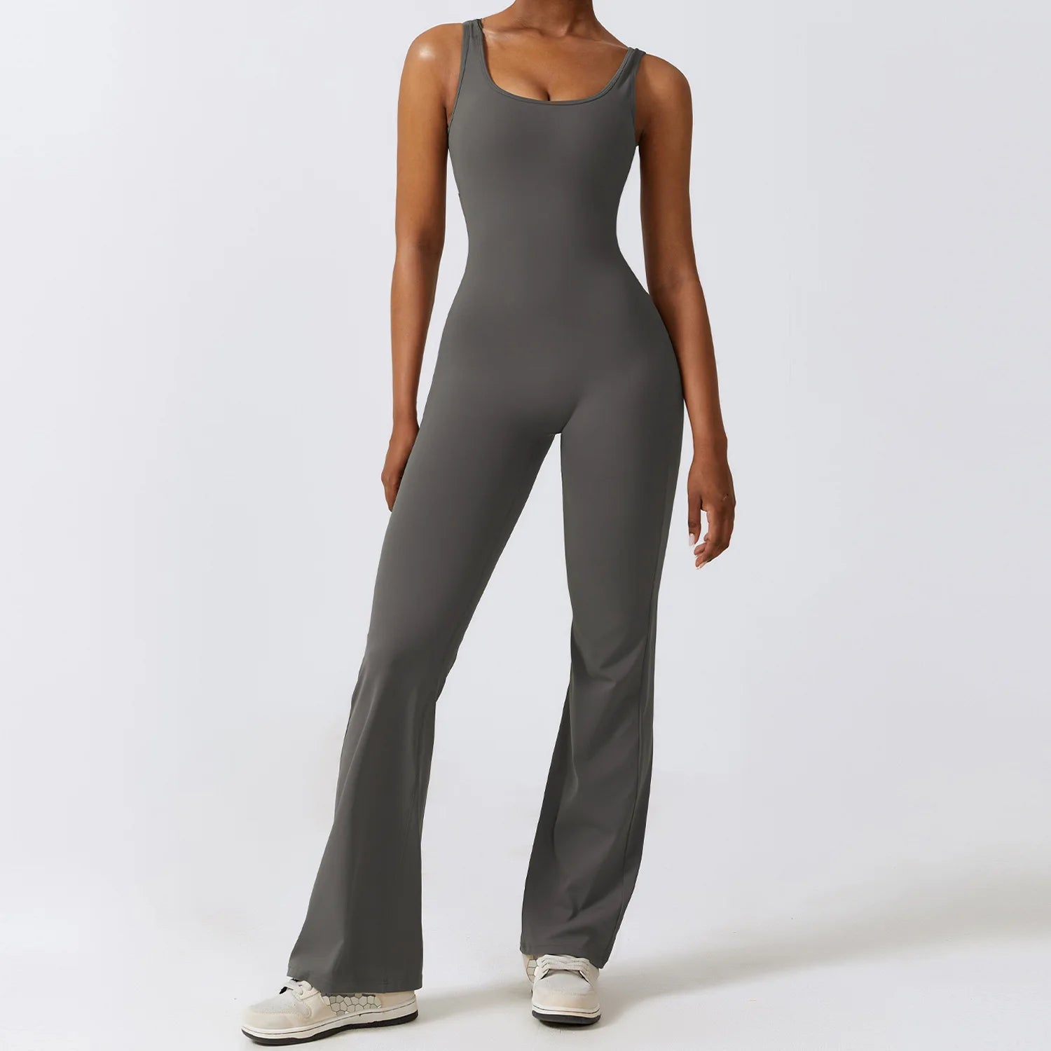 GREY SOPHIE – PUSH-UP FITNESS BODYSUIT