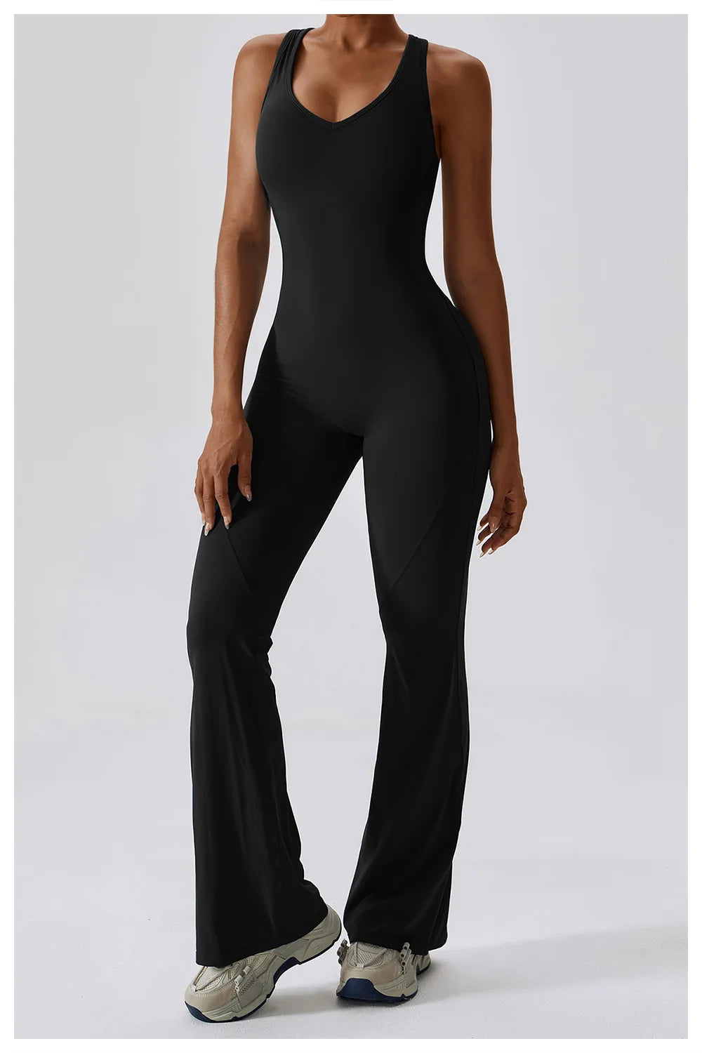 BLACK JASMINE – ELEGANT FITNESS BODYSUIT