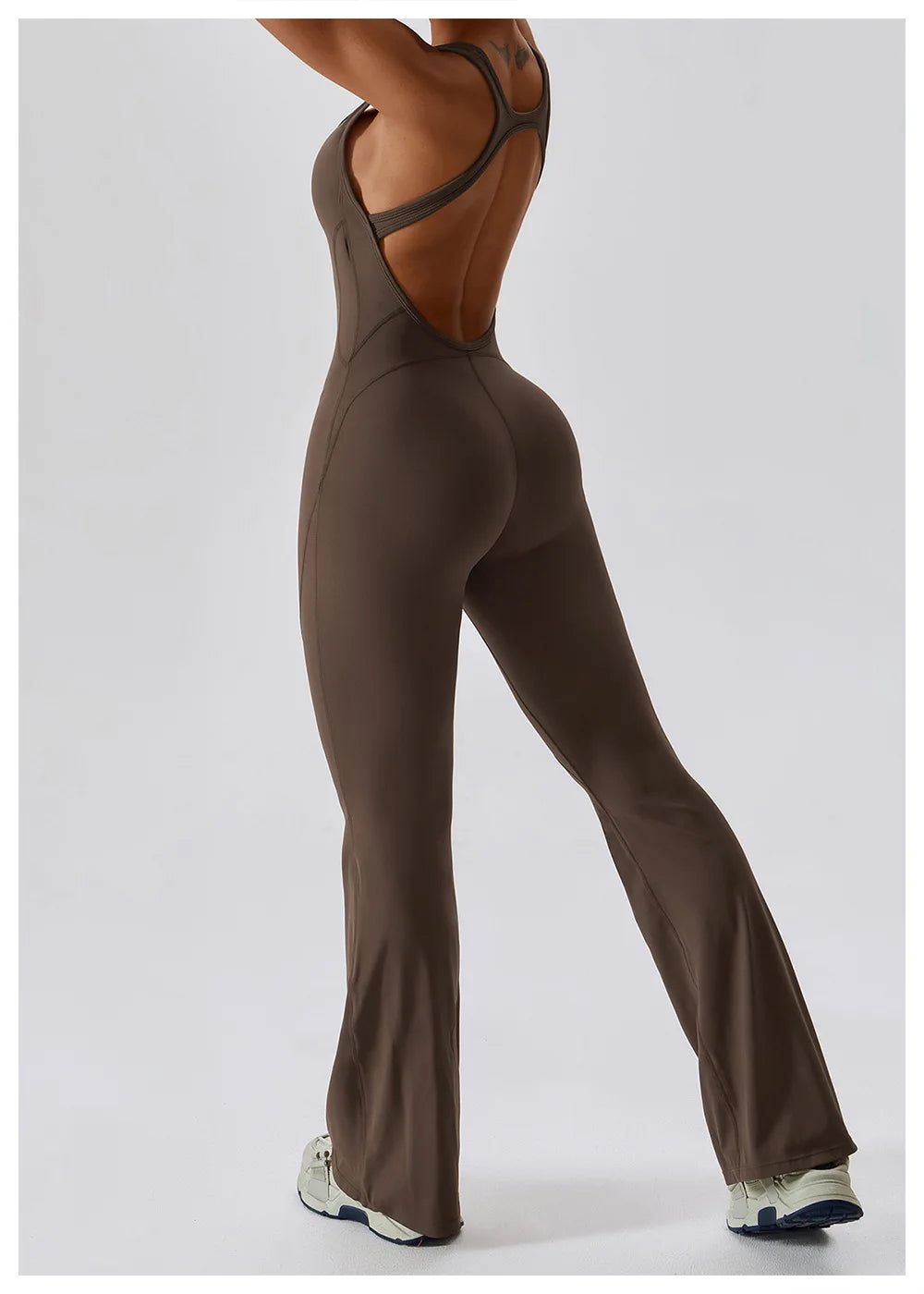 COFFEE JASMINE – ELEGANT FITNESS BODYSUIT