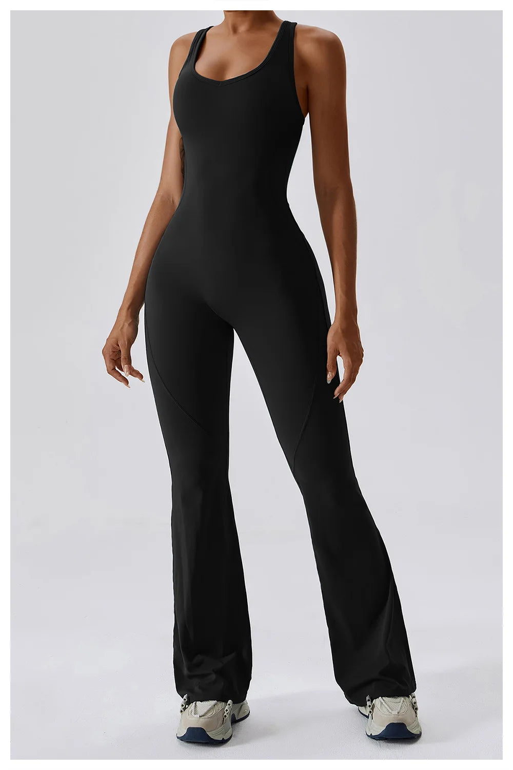 BLACK JASMINE – ELEGANT FITNESS BODYSUIT