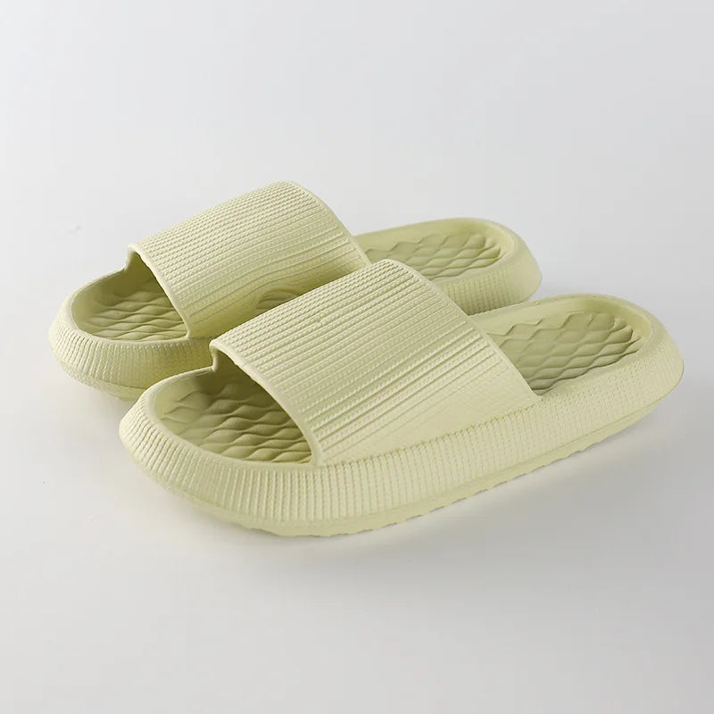 GREEN DANDELION – EVA PLATFORM SLIPPERS