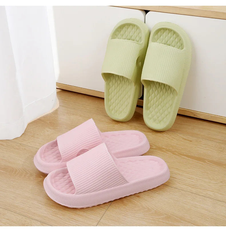 GREEN DANDELION – EVA PLATFORM SLIPPERS