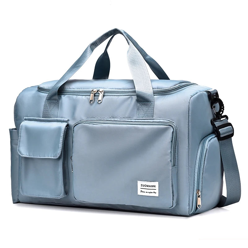 BLUE LILIES – STYLISH SPORTS FITNESS BAG