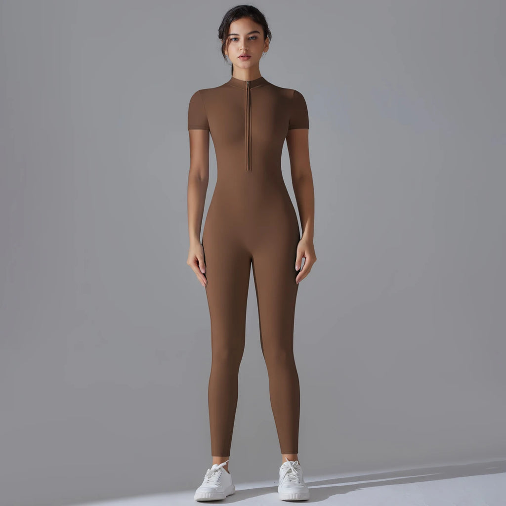 COFFEE HAZEL – LONG FITNESS BODYSUIT