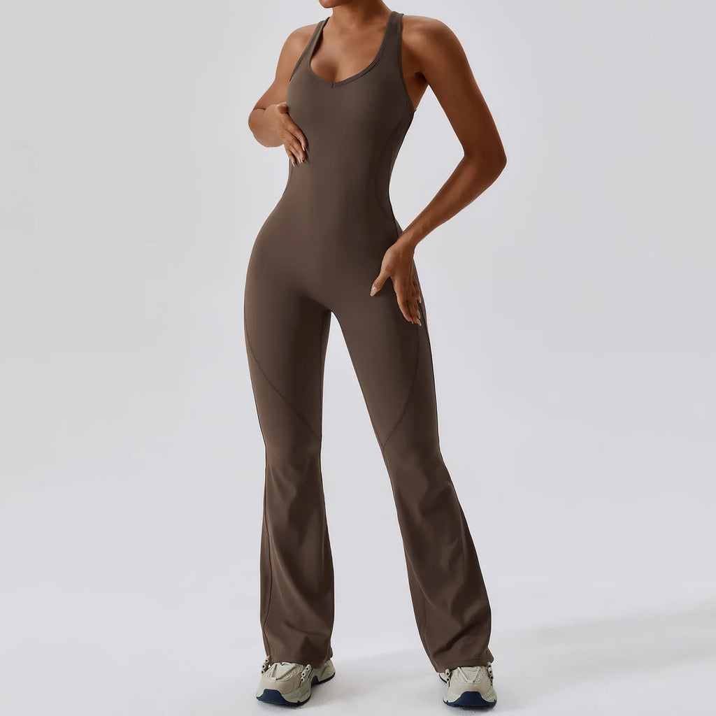COFFEE JASMINE – ELEGANT FITNESS BODYSUIT