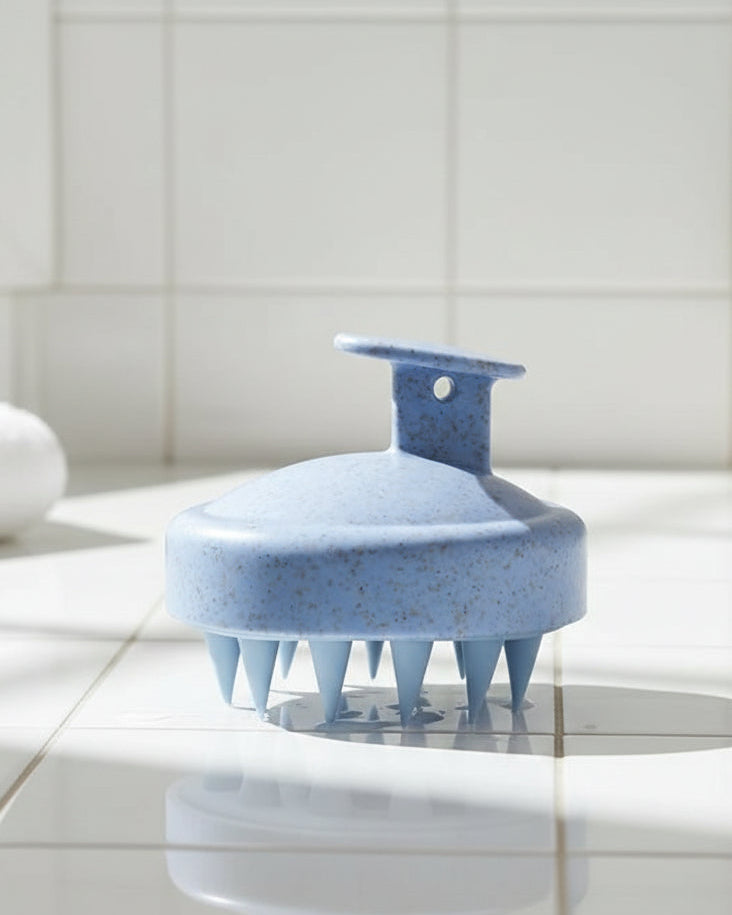 BLUE BLOSSOM - SILICONE SCALP & BODY MASSAGE BRUSH