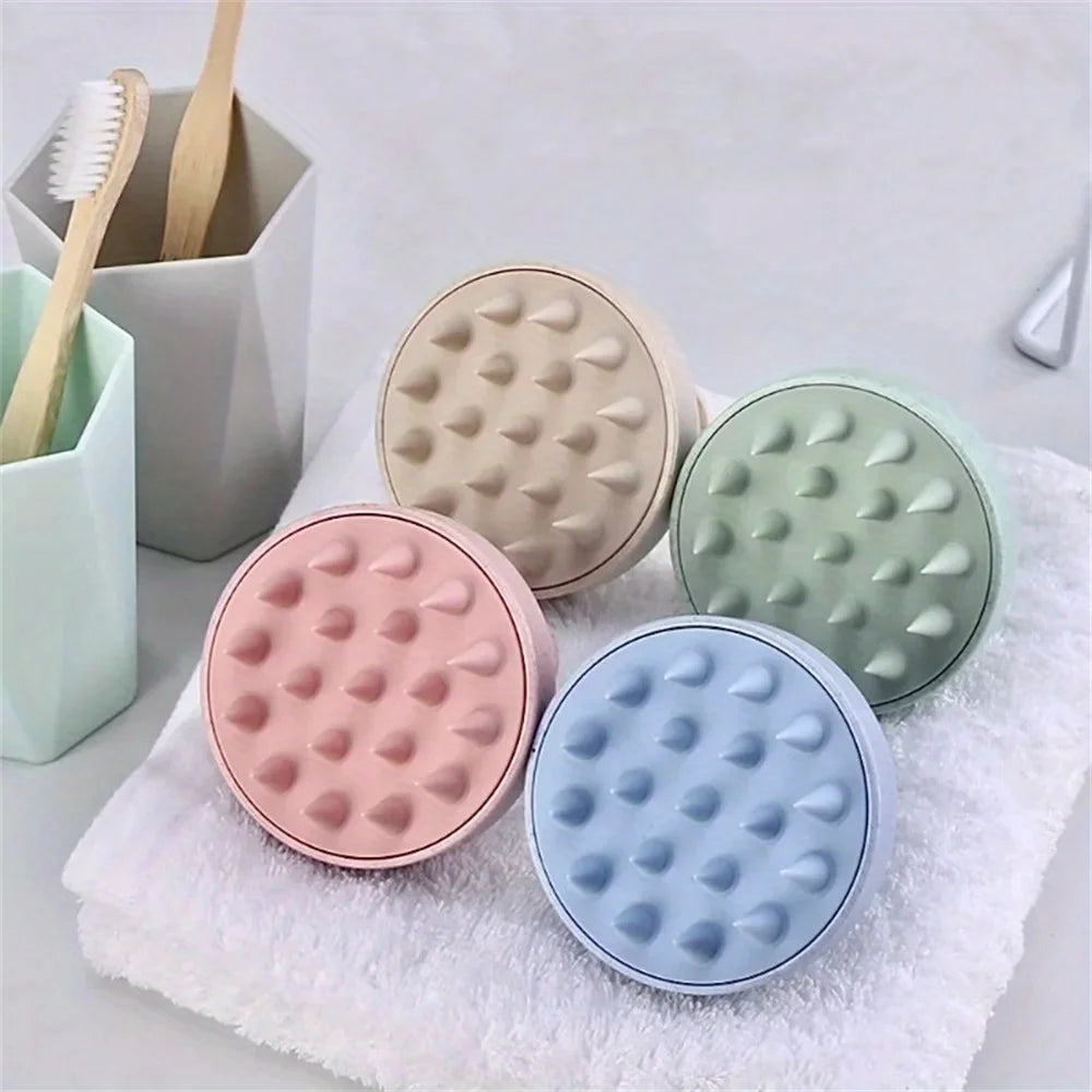 WHITE BLOSSOM - SILICONE SCALP & BODY MASSAGE BRUSH
