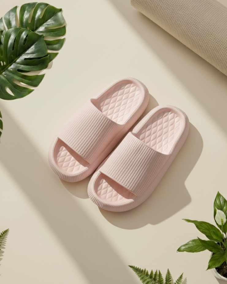 PINK DANDELION – EVA PLATFORM SLIPPERS