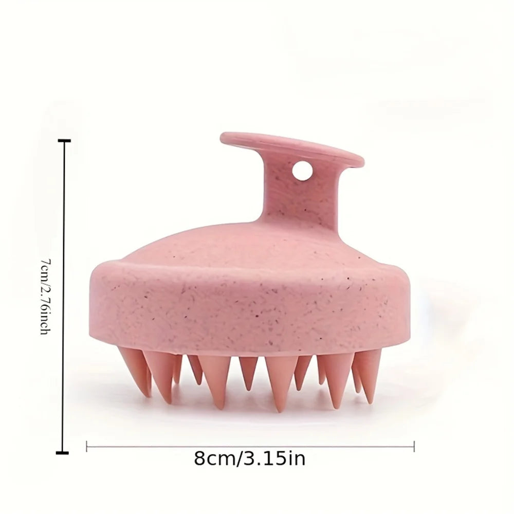 PINK BLOSSOM - SILICONE SCALP & BODY MASSAGE BRUSH