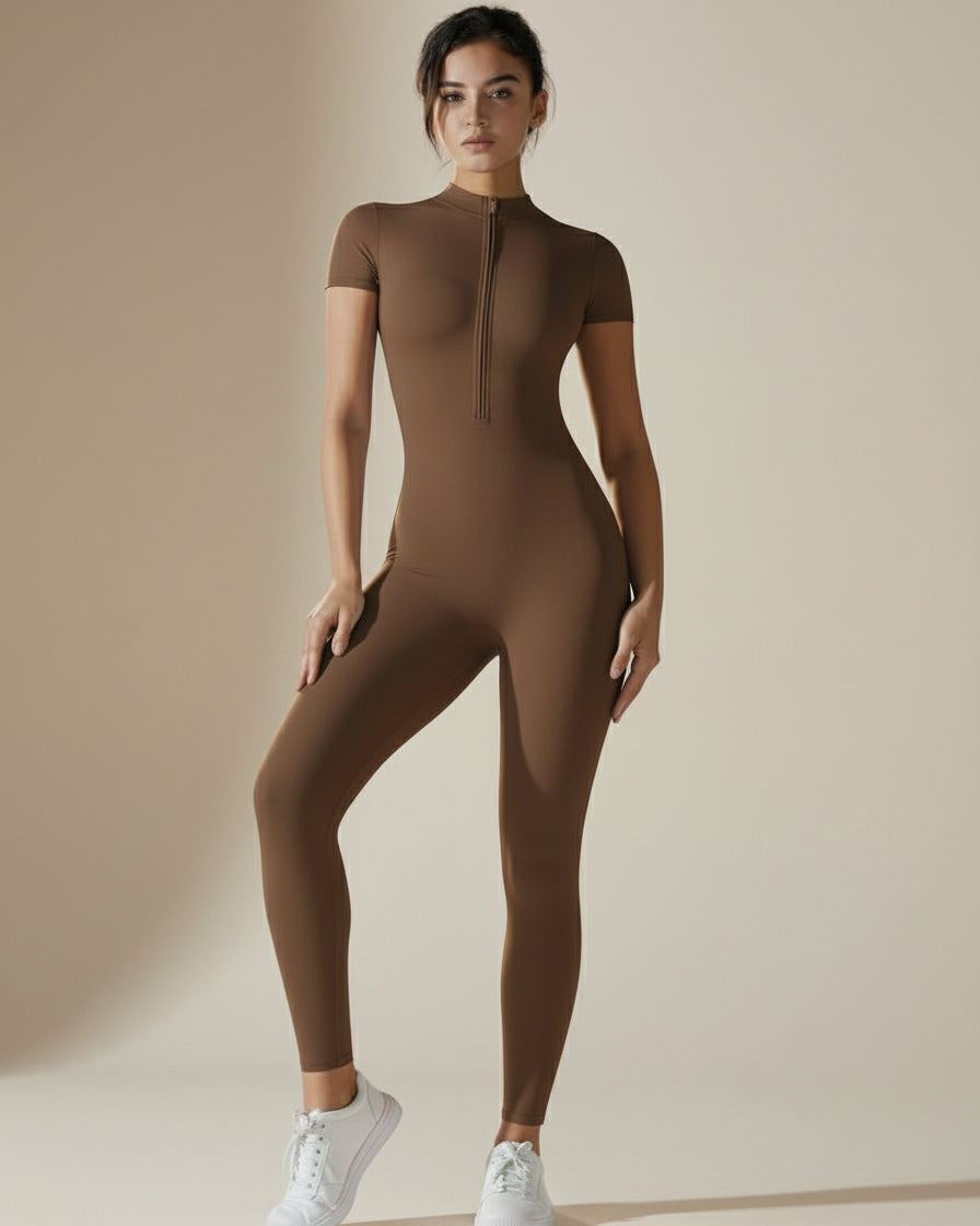 COFFEE HAZEL – LONG FITNESS BODYSUIT
