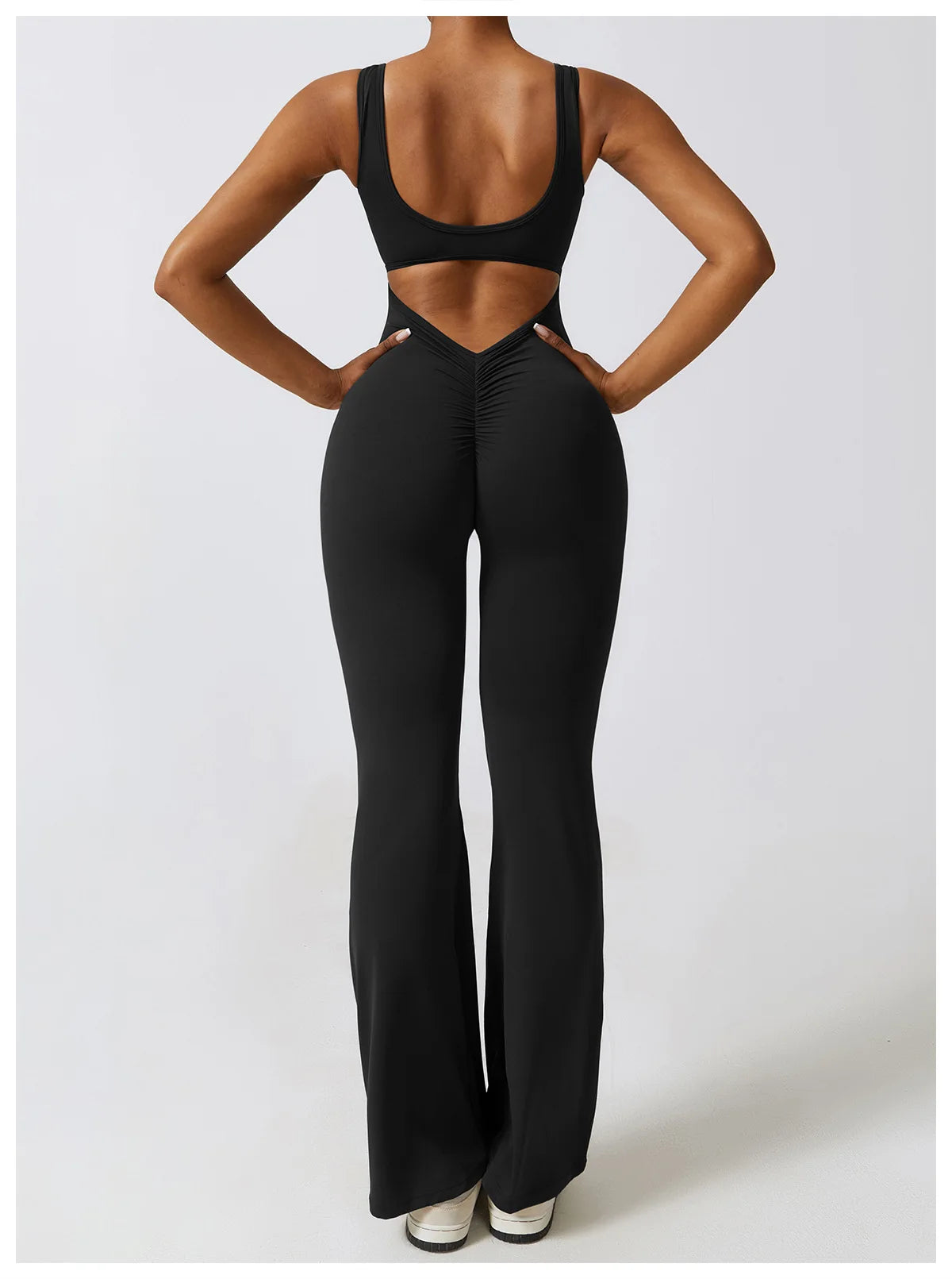 BLACK SOPHIE – PUSH-UP FITNESS BODYSUIT
