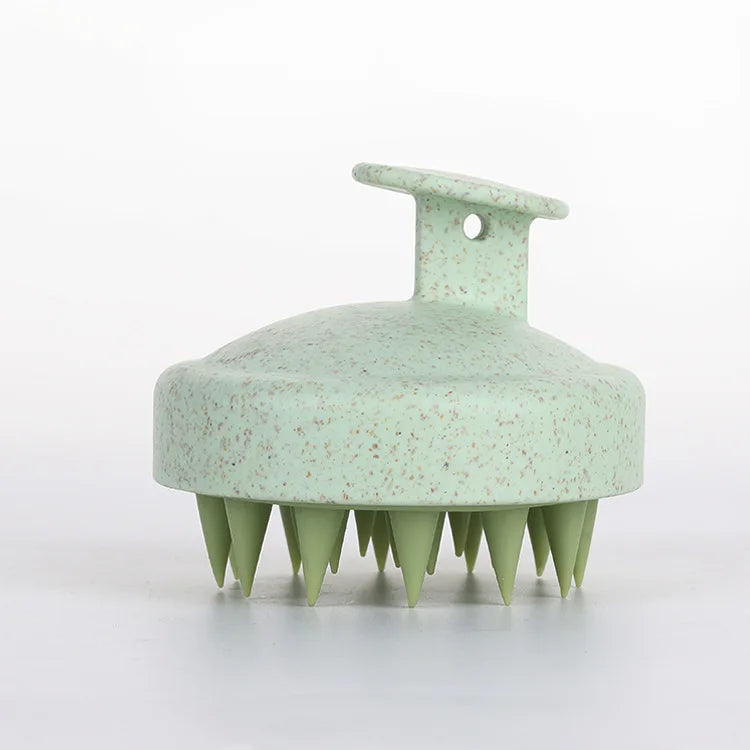 GREEN BLOSSOM - SILICONE SCALP & BODY MASSAGE BRUSH