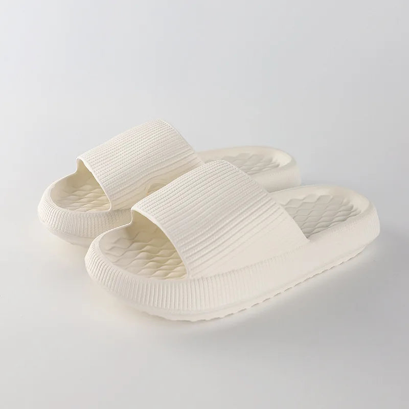 WHITE DANDELION – EVA PLATFORM SLIPPERS