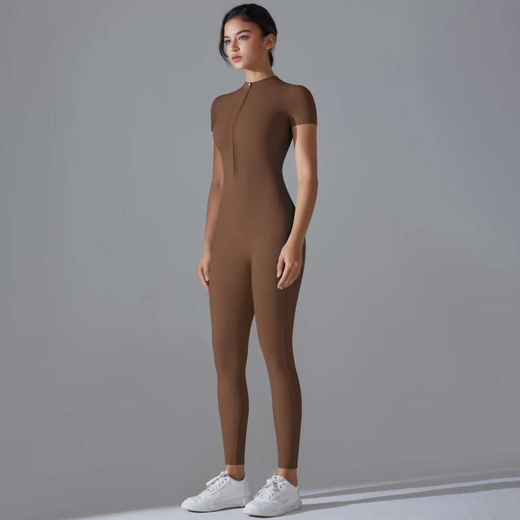COFFEE HAZEL – LONG FITNESS BODYSUIT