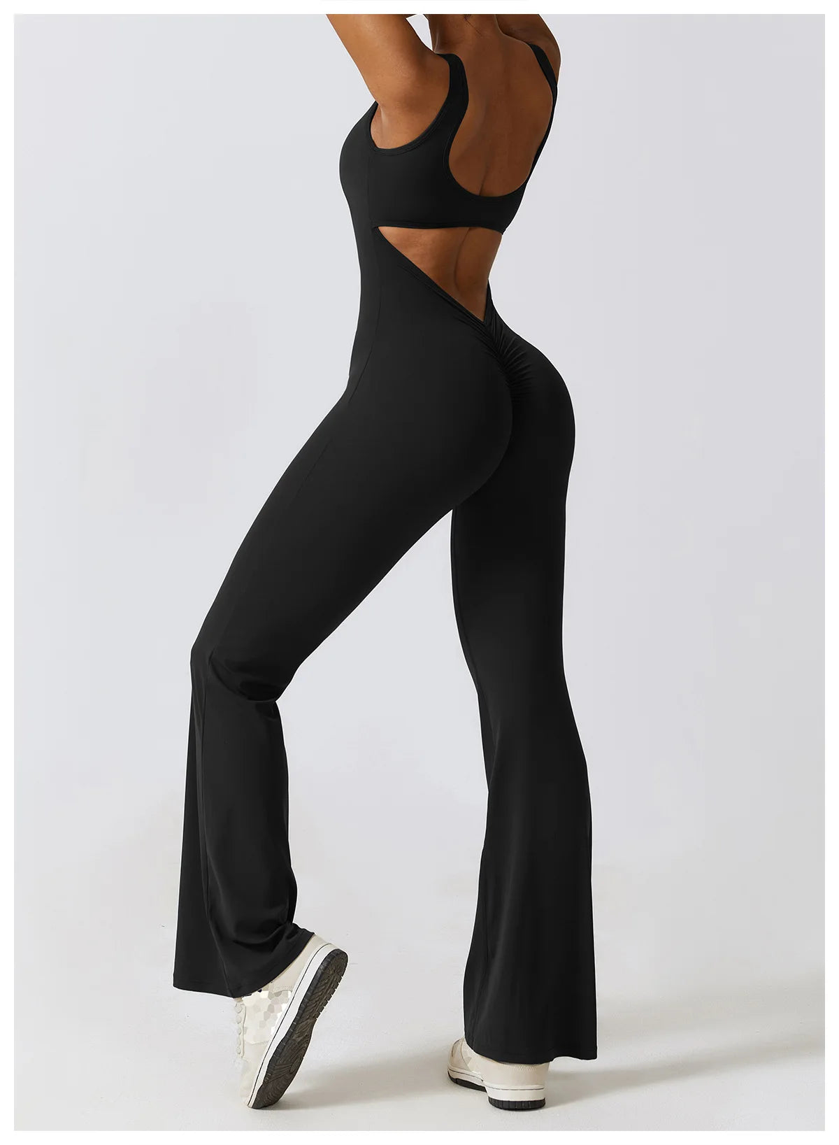 BLACK SOPHIE – PUSH-UP FITNESS BODYSUIT