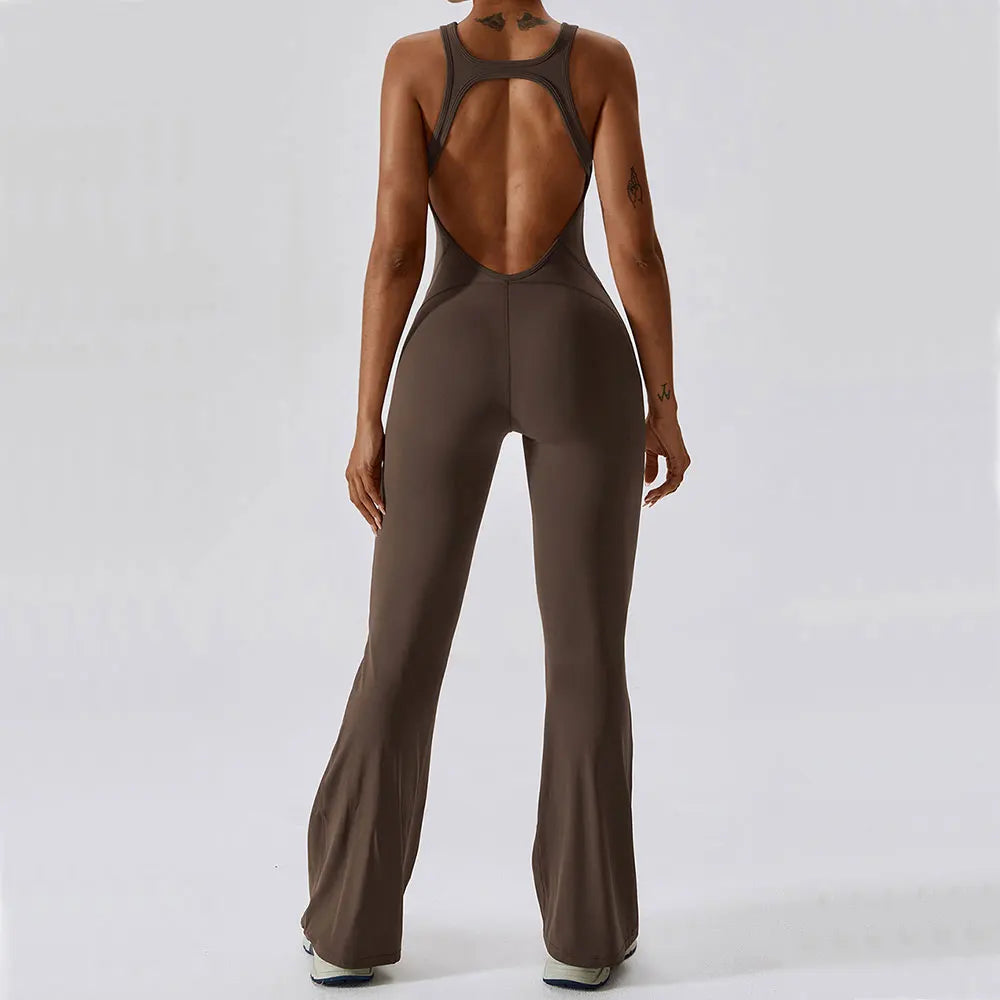 COFFEE JASMINE – ELEGANT FITNESS BODYSUIT