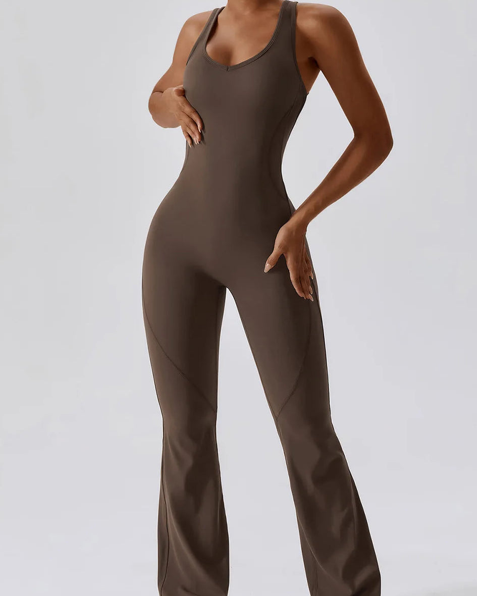 COFFEE JASMINE – ELEGANT FITNESS BODYSUIT